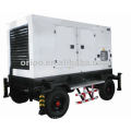 water cooled, electric start 60 hz low noise trailer generator set